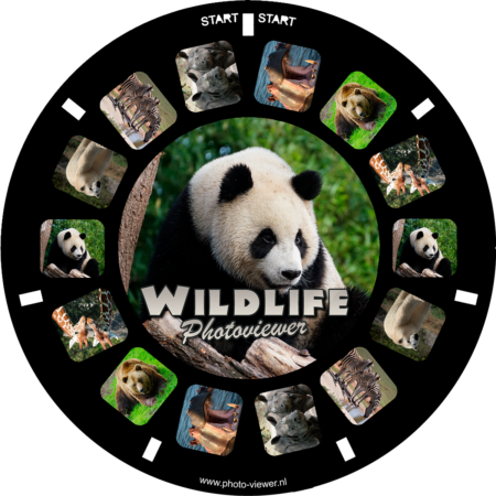 Viewmaster schijf mix van grote wilde dieren