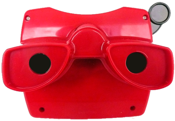 View-master achterkant rood