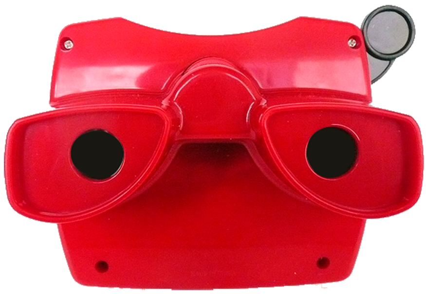 View-master achterkant rood